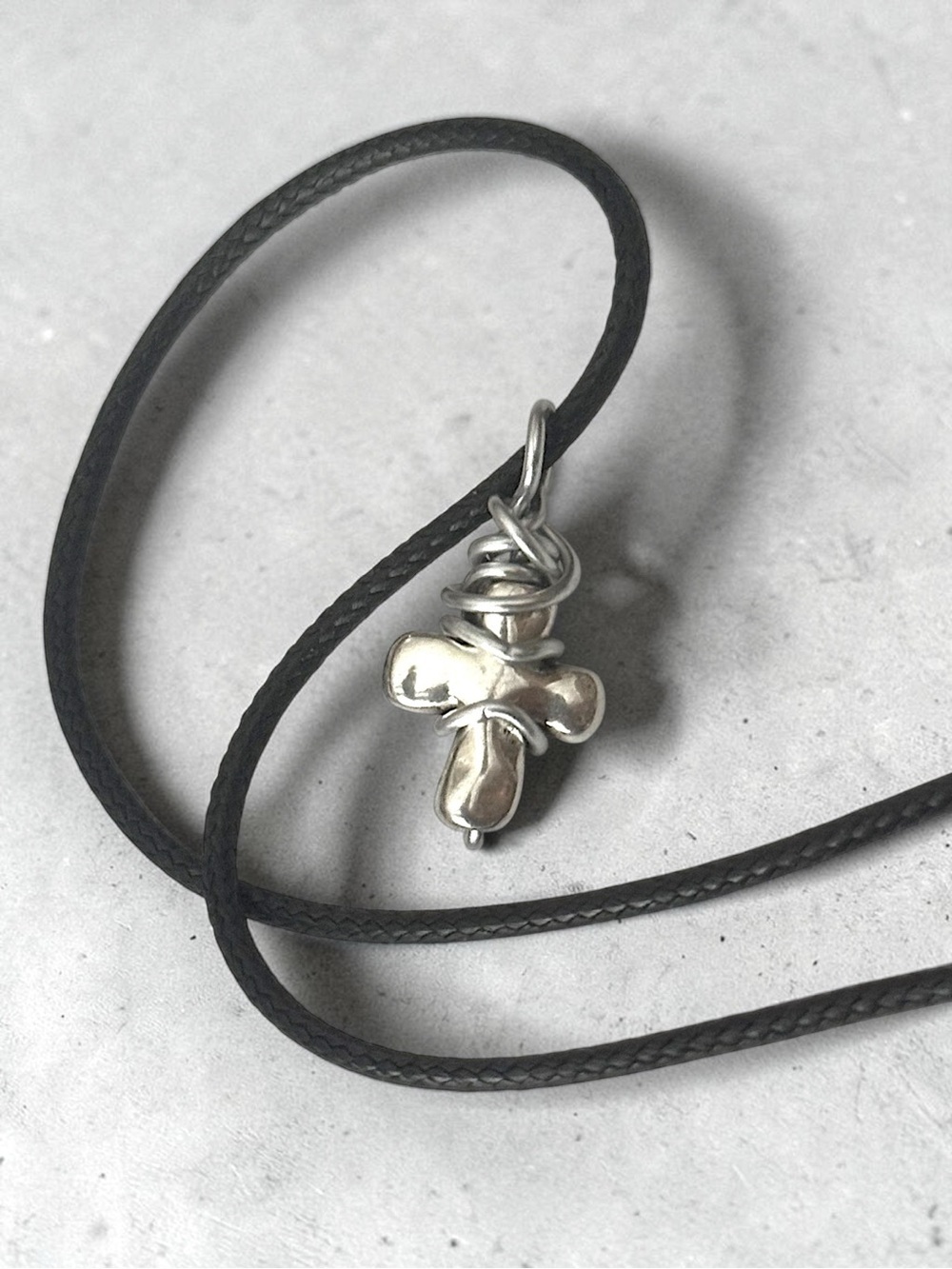 5 For $25💫Alternative Wrapped Silver Cross Pendant